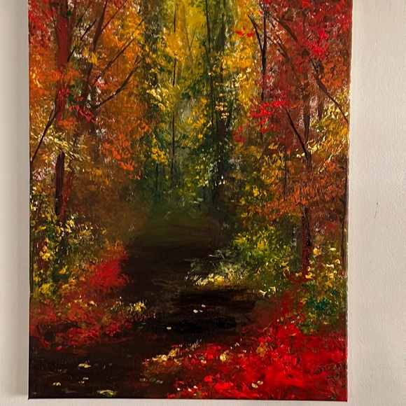 Other - ORIGINAL ACRYLIC FALL LANDSCAPE PAINTING